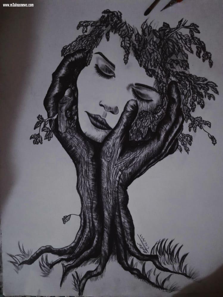 منار عادل ... بنت محافظة اسيوط ... فنانة تشكيلية فاقت التوقعات 