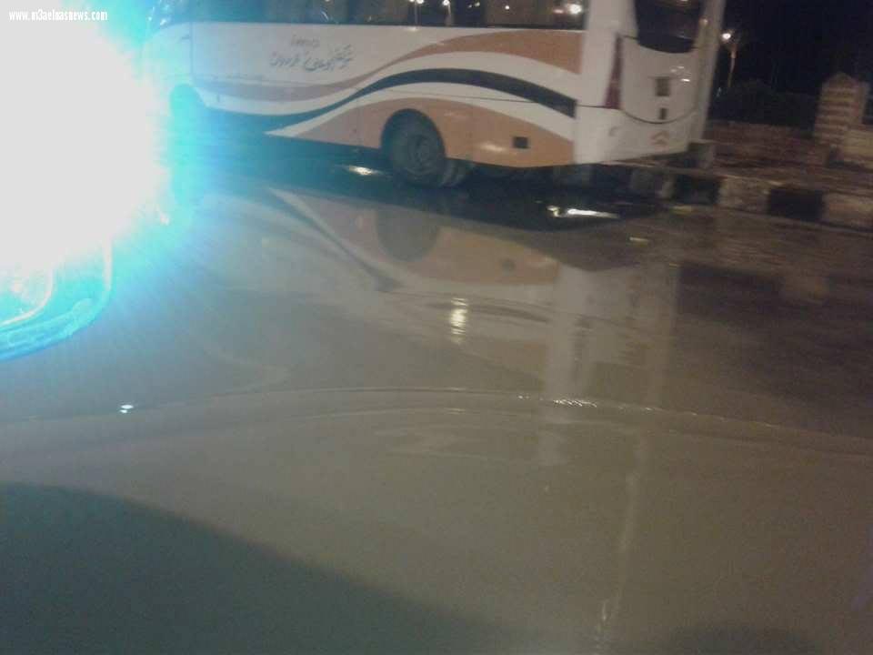أمطار غزيرة تغرق شوارع مصيف بلطيم . صور
