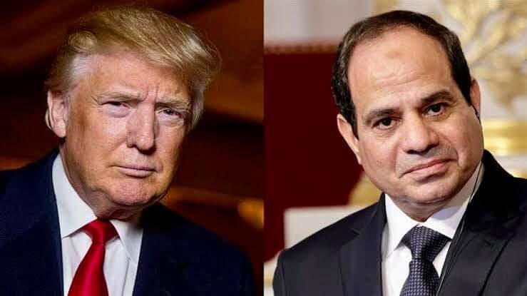 الرئيس السيسى يبحث هاتفيا ًمع الرئيس الامريكي ملف سد النهضة والقضية الليبية