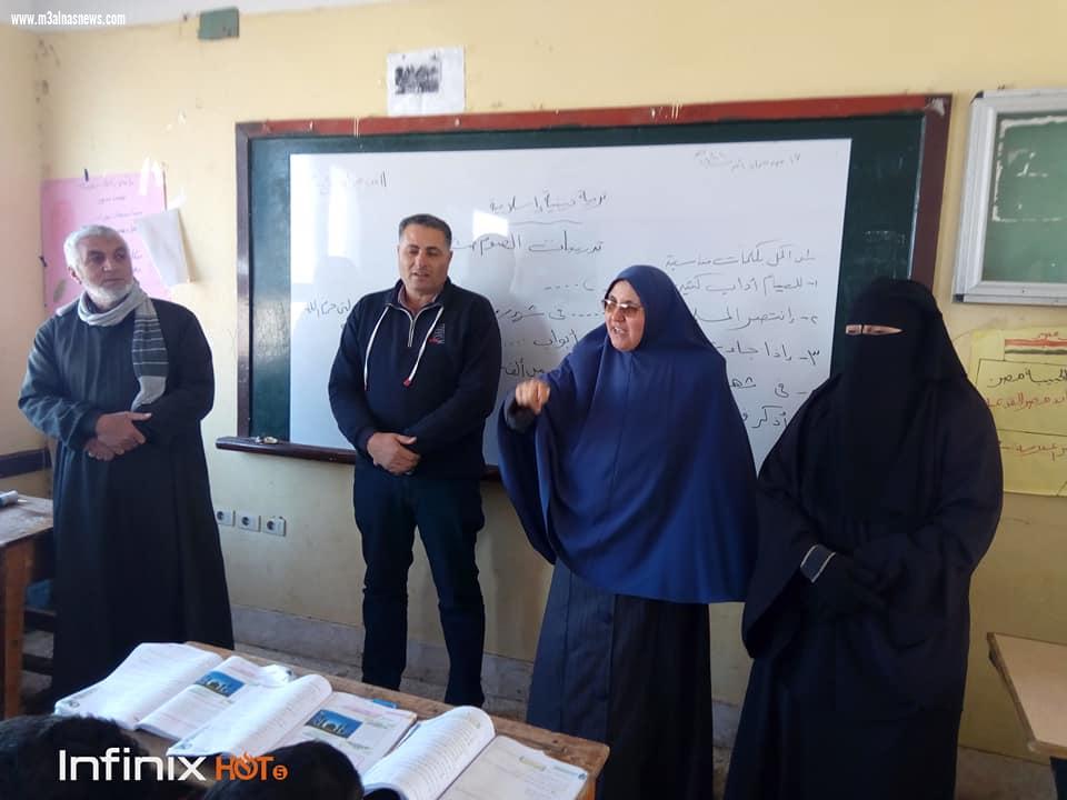 أبو سكين الإبتدائية تنظم حملة توعية ضد كورونا وتطعيم ضد الحصبة الألمانى
