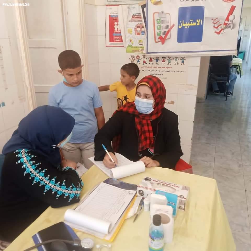 توقيع الكشف الطبي علي 1283 مريض بقافلة كفر ميت العبسي الطبية بالمنوفية