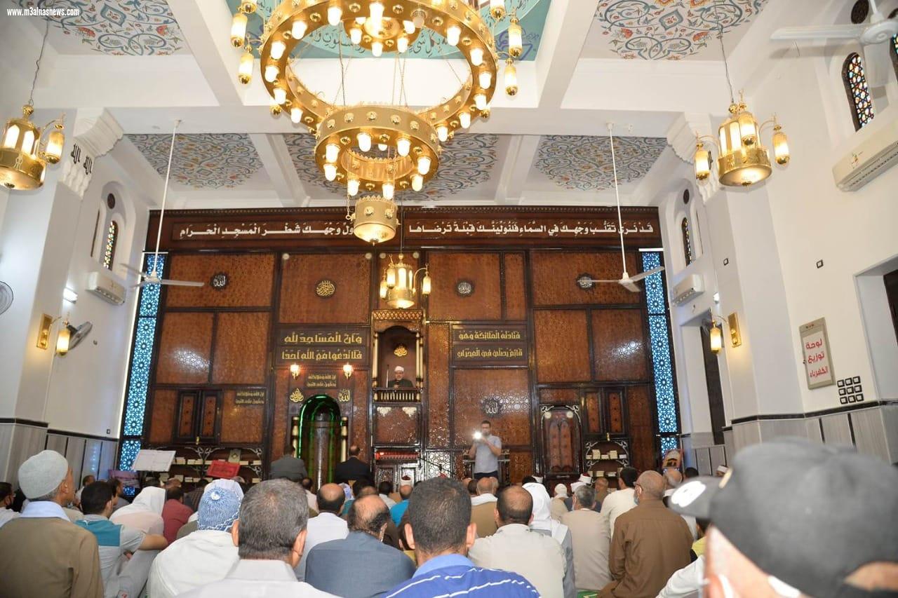 محافظ أسيوط يفتتح مسجد علم الدين الرباطي بمنفلوط بعد تطويره وترميمه ويصلي ظهر الجمعة به