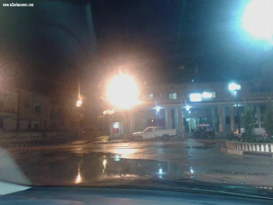 أمطار غزيرة تغرق شوارع مصيف بلطيم . صور
