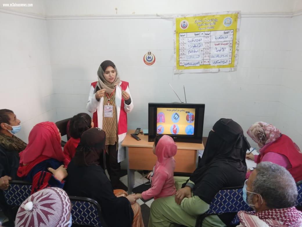  إجراء الكشف الطبي على 2120 متردداً على قافلة حياة كريمة بقلين