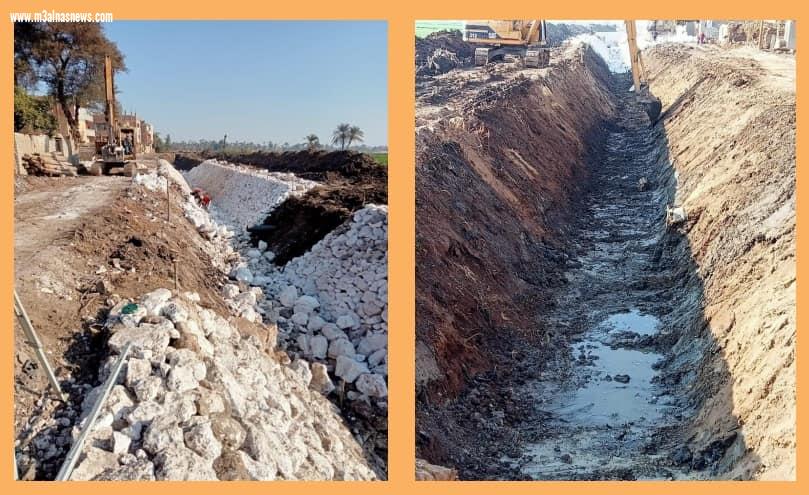 محافظ أسيوط يعلن استمرار أعمال تبطين وتطهير الترع والمجارى المائية خلال فترة السدة الشتوية بقرى ومراكز المحافظة للارتقاء بمنظومة الري