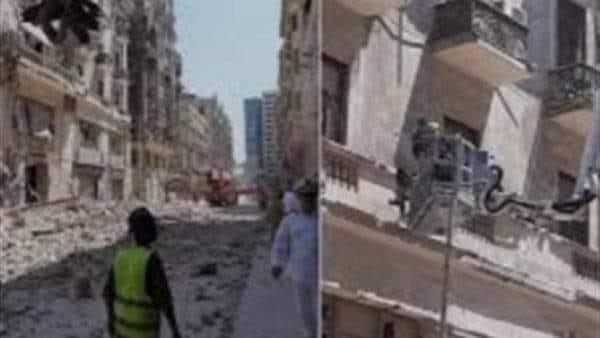 مصرع سيدة في انهيار عقار بالعمرانية
