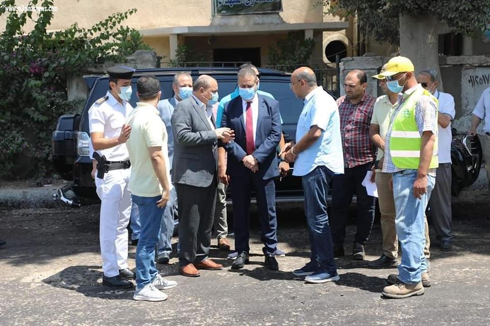 محافظ المنوفية يتفقد مشروعات مبادرة حياة كريمة بالشهداء
