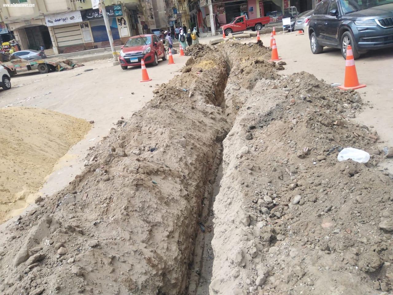 توصيل الغاز الطبيعى لمنطقة تقسيم الشرطة بمدينة كفر الشيخ