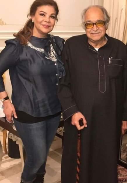 انهيار صفاء ابوالسعود.. لعدم حضورها تشييع جثمان زوجها
