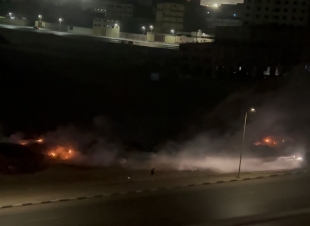 سكان حى السلام أول يعانون من أدخنة حرائق القمامة