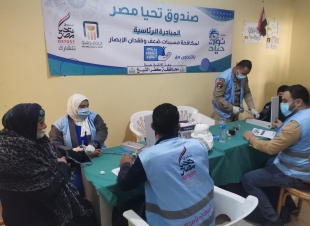 قوافل «نور حياة» تستقبل 1000 مواطن خلال يومين بقرية «الجرايدة» بمركز بيلا