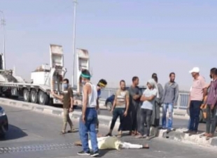 مصرع شابين اثر حادث على كوبري سوهاج