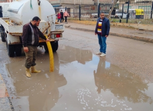   هطول أمطار غزيرة ببلطيم والمصيف بكفر الشيخ واستمرار رفع المياه