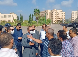 السيطرة على حريق شب فى مدرج لكلية الثروة السمكية بكفر الشيخ