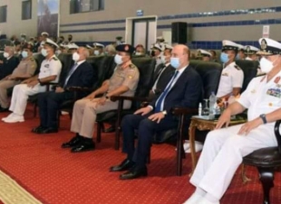 عبدالغفار يشارك في مراسم حفل استلام القوات البحرية المصرية غواصة ألمانية S-44