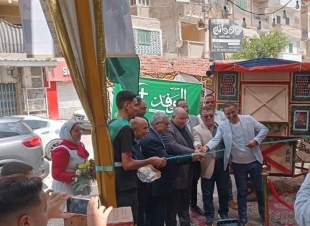 النائب باسم حجازى افتتاح مهرجان الوفد للتسوق لمواجهة ومحاربة الغلاء  بأسعار مخفضة بكفر الشيخ