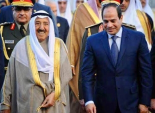 الرئيس عبد الفتاح السيسي يهنئ للشيخ صباح الأحمد الجابر الصباح، أمير دولة الكويت  بحلول عيد الفطر المبارك