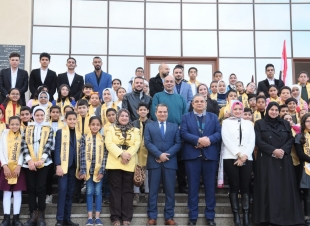 رئيس جامعة كفر الشيخ يفتتح المرحلة السادسة لمشروع جامعة الطفل