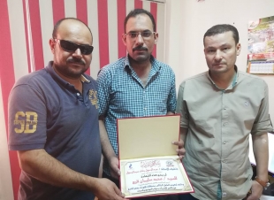 عضو اللجنة النقابية للاتصالات بكفر الشيخ يكرم المتميزين بالشركة