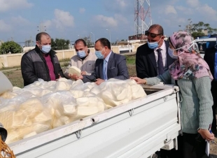 ضبط كم كبير من زريعة السمك والجبنة  الموتزاريلا مجهولة المصدر بمطوبس 