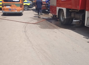 النيابة العامة تنتدب المعمل الجنائي لمعاينة موقع الحريق حدائق القبة