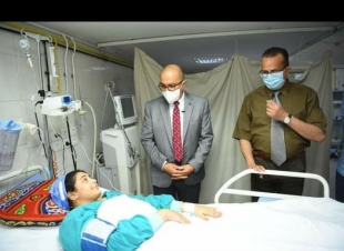 اهتمام كبير من الرئيس بسرعه تفاصيل حاله الفتاة المصابه في حادث المقطورة