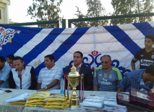 بالصور| النائب إبراهيم القصاص يشهد نهائى دورة المعمورة الرياضية بكفر الشيخ