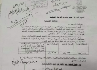 تعليم القليوبية: يعلن عن حاجته الي ٣٠٨١ معلم لسد العجز بمدارس المحافظة للتعليم الابتدائي والاعدادي